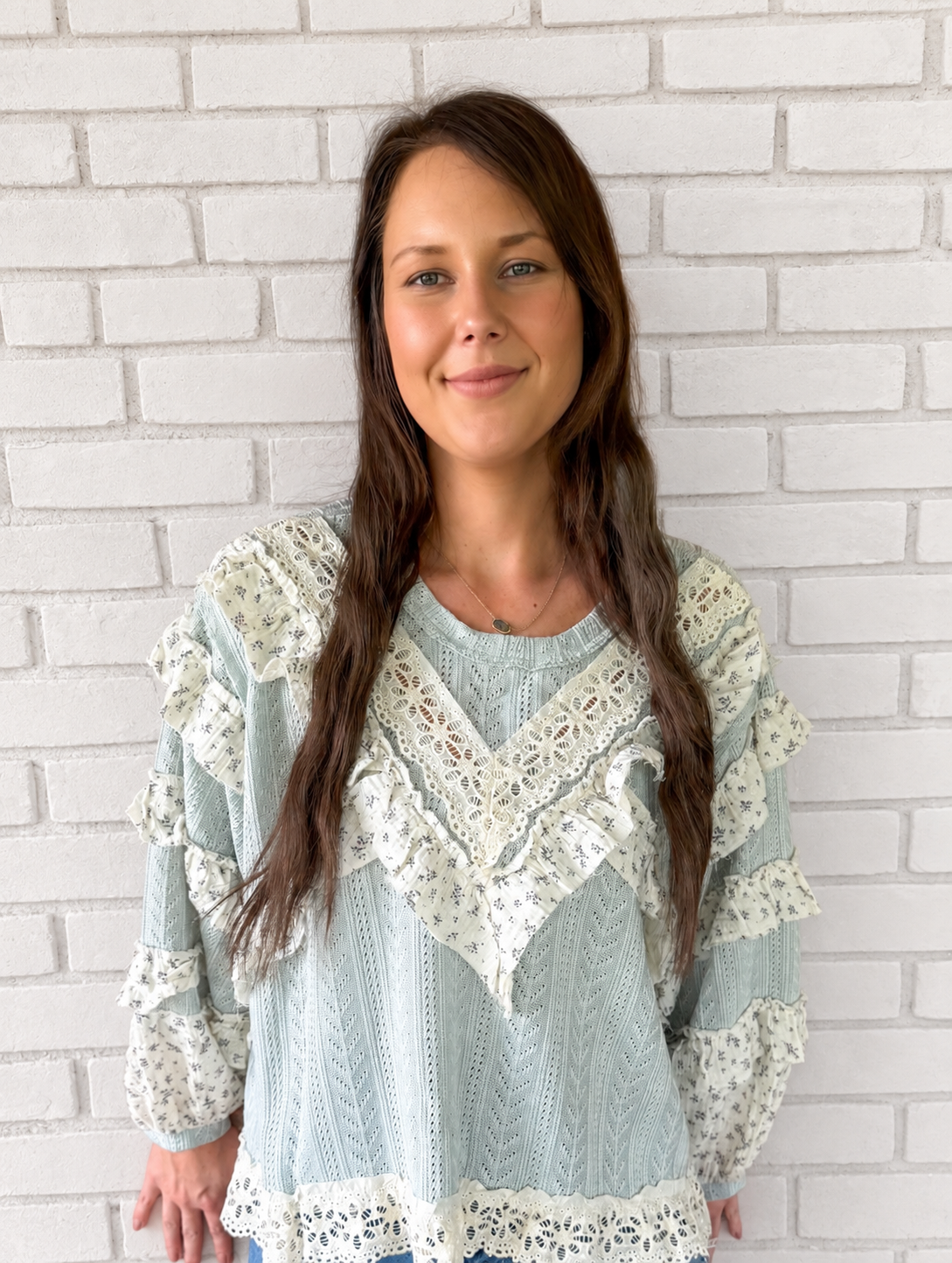 Elowin Ruffle Top - POL